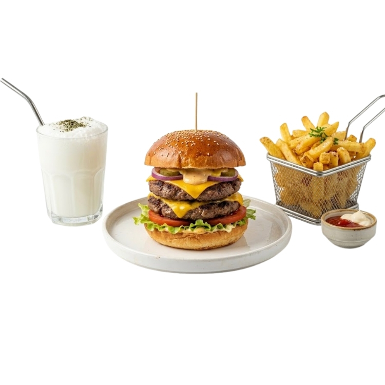 Orijinal Burger Çiftli Menüsü